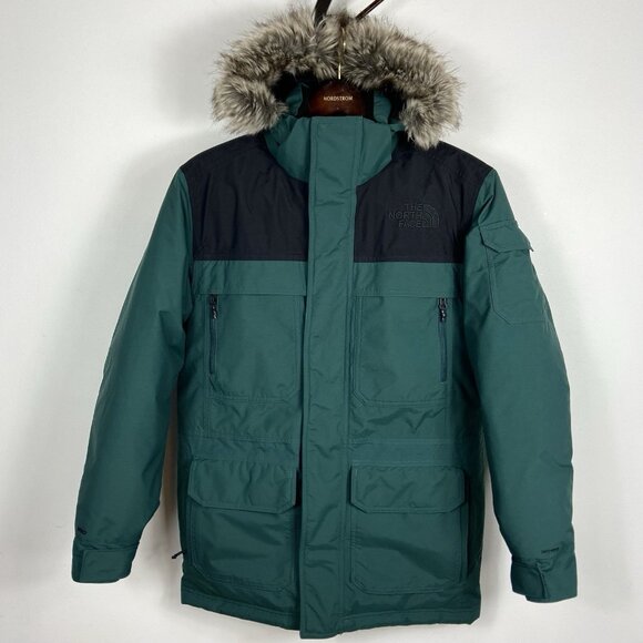 The North Face Mcmurdo 550 Fill Down Parka Men’s S Insulated Winter Jacket Green - Picture 1 of 12
